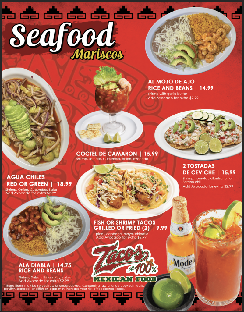 Tacos El Sapo menu 2